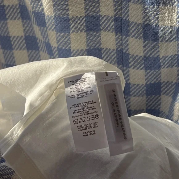 Ann Taylor Baby Blue Gingham Petite Dress - Picture 8 of 8